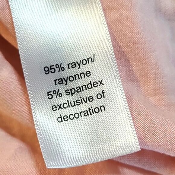 Maurices Pink Top with Embroidered Lace Neckline, Size Small - Picture 8 of 8